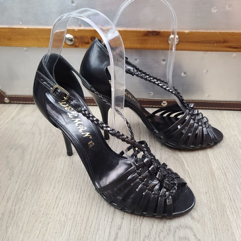 NWOB Delman Leather Heels Sandals size 6.5